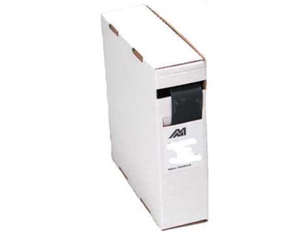 MELBYE kutisteputket MINI-BOXissa ohutseinäinen ilman liimaa 12/4 musta, pituus 4 metriä, halogeeniton ja UV-kestävä.