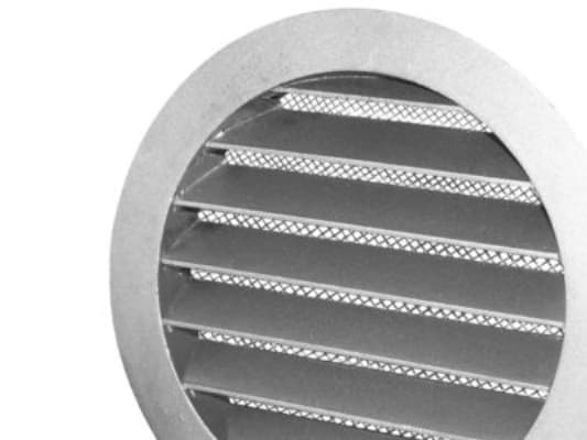 Jalousirist Ø200mm - Rund aluminimum med galvaniseret net