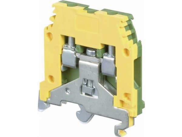 TE CONNECTIVITY Läpivientiliitin 4mm² Keltainen/vihreä, maadoitusliitin metallijalustalla, leveys 6mm