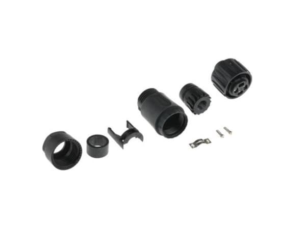 Amphenol C016 20D003 110 12, 22 A, 400 V, 4P, Suora, Naaras, Hopea