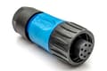 Pikkukuva 1 / 3: Amphenol C016 30D006 110 10, 14 A, 250 V, 7P, Lige, Hunstik, Sort, Blå
