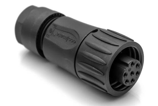 Amphenol C016 30D006 110 12, 14 A, 250 V, 7p, Suora, Hopea, IP67