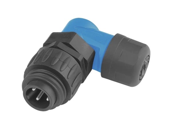 Amphenol C016 30K006 100 10, 14 A, 250 V, 7P, Rak, Blå, Silver, IP67
