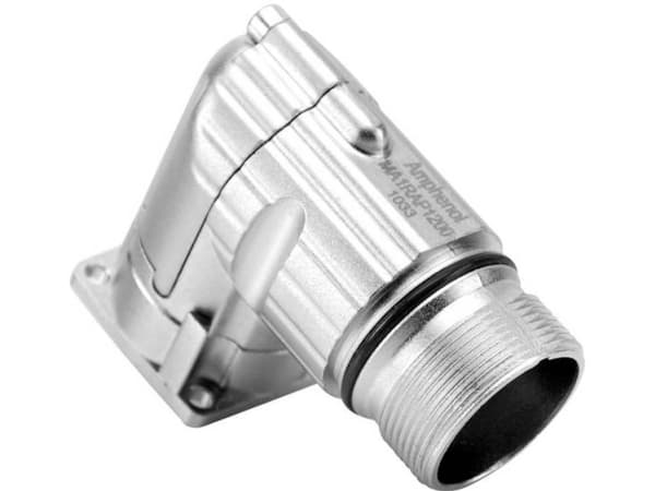 Amphenol MA1RAP1201, 90° vinklad, Silver, IP67