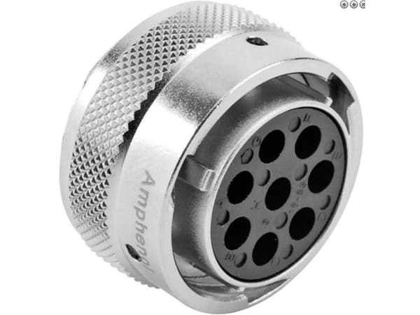 Amphenol RT0618-8SNH, suora, kädensija, nikkeli, IP67