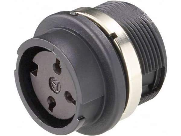 Amphenol T 3327 000, 5 A, 300 V, 4P, suora, naarasliitin, musta