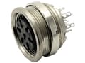 Miniatyrbild 3 av 3: Amphenol T 3478 000, 5 A, 300 V, 7P, Rak, Nickel, IP40