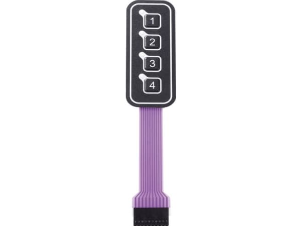 APEM AC3559ILL Illuminated Membrane Keypad Matrix 1 x 4 Contact load 30 V/DC (L x W) 95 mm x 38 mm