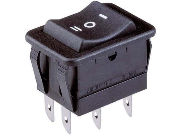 Arcolectric (Bulgin Ltd.) Vippekontakt H1570 VB AAA 250 V/AC 16 A 2 x On/Off/On Klikkende/0/Klikkende 1 stk