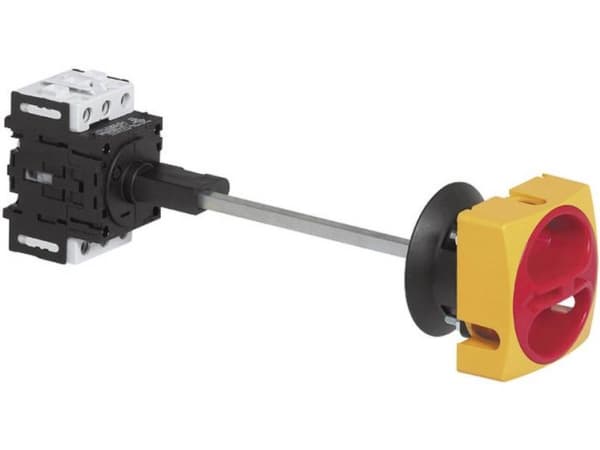 BACO 0165109 Kuorman katkaisukytkin voidaan estää 32 A 1 x 90 ° Keltainen, punainen 1 kpl