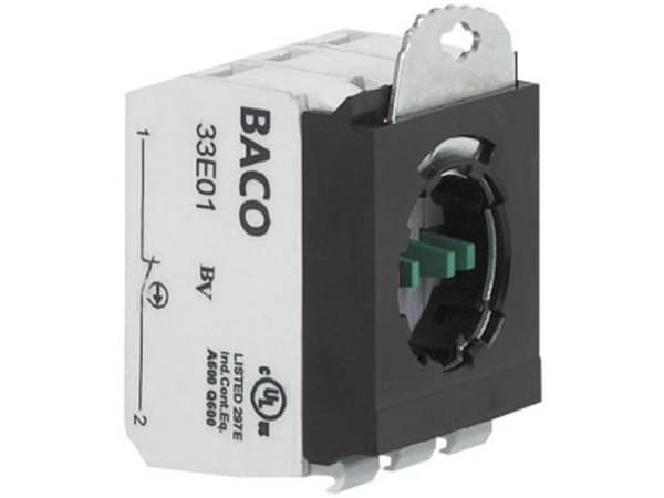 BACO 333E11 Kosketinelementti kiinnityssovittimella 1 x katkaisukosketin, 1 x päätepistekosketin Kosketus 600 V 1 kpl 1 kpl