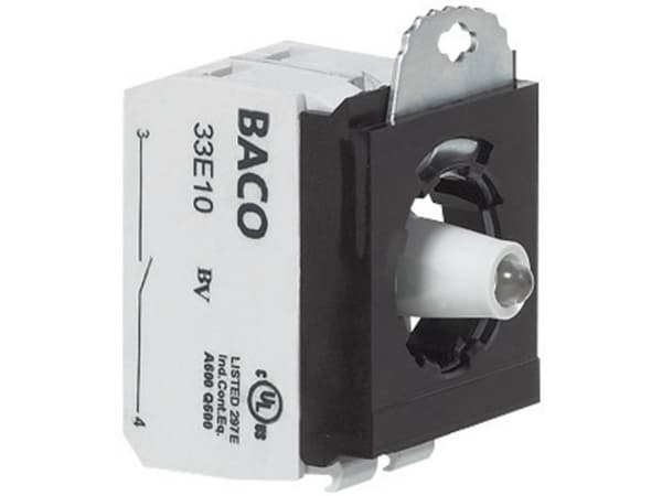 BACO BA333EAGL10 Kosketuselementti, LED-elementti kiinnityssovittimella 1 x rajakytkin Kosketus 24 V 1 kpl