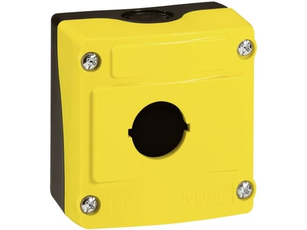 BACO BALBX0100J Tomt hus 1 installationspunkt (L x B x K) 74 x 74 x 47.9 mm Gul, Sort 1 stk