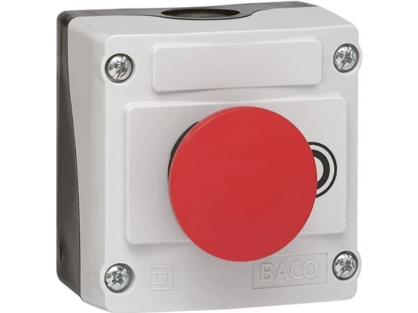 BACO LBX10210 Slagbrytare (paddocksformad) i skåp Röd Dragutlösare 1 st