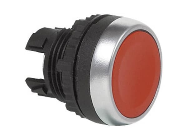 BACO BAL21CA01 L21CA01 Trykknap Frontring plastic, Forkromet Rød 1 stk
