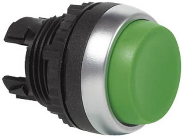 BACO L21CA02 Tryckknapp Frontring plast, förkromad grön 1 st