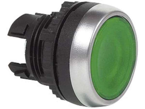 BACO BAL21CH10 L21CH10 Trykknap Frontring muovi, Forkromet Rød 1 stk