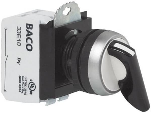 BACO BAL21MA03A L21MA03A Option key Frontring plastic, Forkromet Sort 2 x 45 ° 1 stk