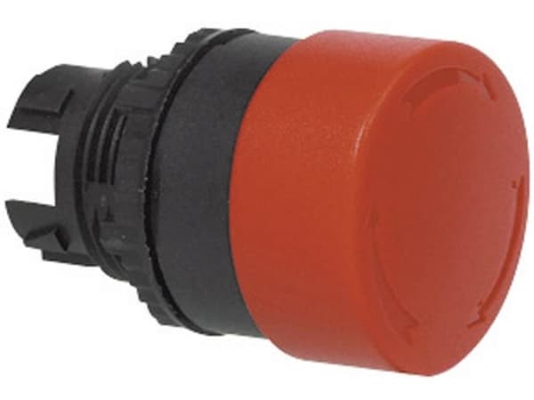 BACO BAL22EC01 L22EC01 Slagkontakt (paddehat-formet) Frontring plastic, Sort Rød Drejefrigørelse 1 stk