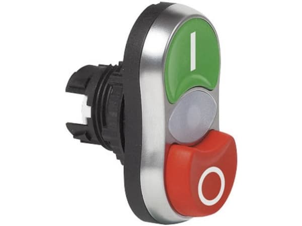 BACO L61QK53 Kaksoispainike Eturengas muovia, kromattu Valkoinen, musta 1 kpl
