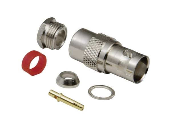 BKL Electronic 0401077/D BNC-liitin Liitäntä, suora 75 Ohm 1 kpl