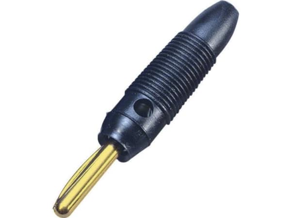BKL Electronic 072150/G Banaanipistoke Liitin, suora Nastan halkaisija: 4 mm Musta 1 kpl