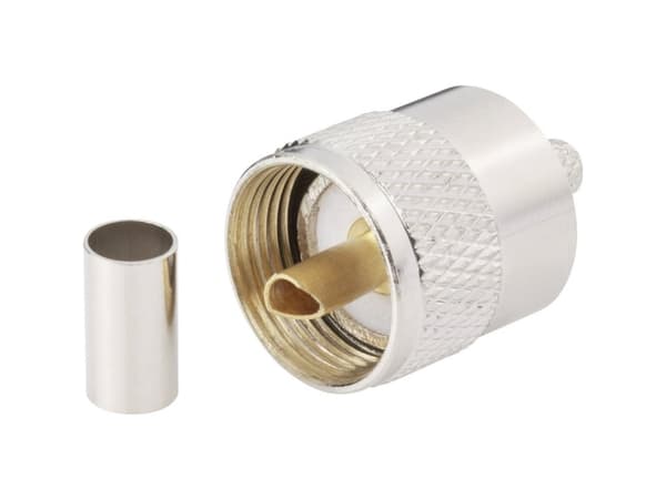 BKL Electronic 0406074 0406074 UHF-kontakt Kontakt, rak 50 Ω 1 st