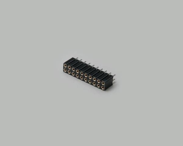 BKL Electronic 10120801, PCB-liitin, 1 kpl, Polyfenyleenisulfidi (PPS), Musta, -55 - 105 °C, 10 mm