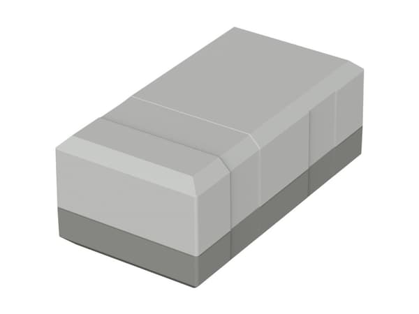 Bopla ELEGANT EG 1040 32104000 Elektroniikkakabinetti 100 x 54 x 40 Polystyrol (EPS) Gråhvid (RAL 7035) 1 kpl 1 stk