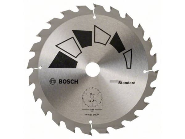 Bosch tarvikkeet 2609256B57 Kovametallipyörösahanterä 184 x 20 mm Hampaiden lukumäärä (tuumaa kohti): 24 1 kpl 1 kpl