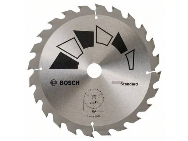 Bosch tarvikkeet 2609256B57 Kovametallipyörösahanterä 184 x 20 mm Hampaiden lukumäärä (tuumaa kohti): 24 1 kpl 1 kpl