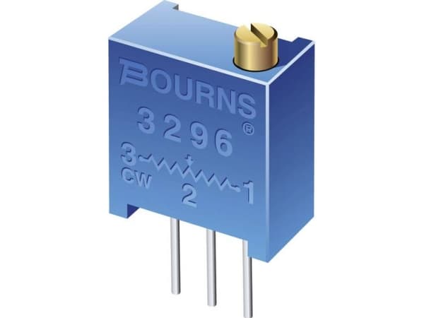 Bourns 3296X-1-102LF Cermet trimmer Lineær 0.5 W 1 kΩ 9 ° 1 stk