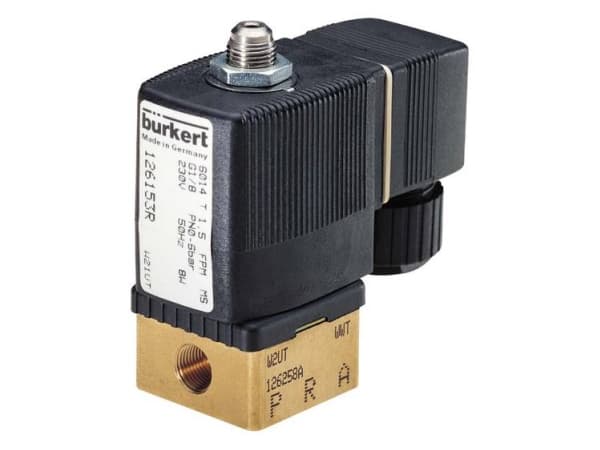 Bürkert Suoraohjattu venttiili 125360 6014 230 V/AC Runkomateriaali Messinki Tiivistemateriaali FKM 1 kpl