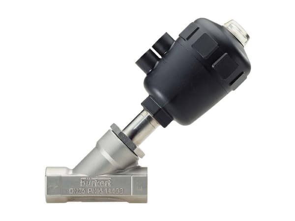 Bürkert Luftstyret ventil 1401 2000 Kabinetmateriale Rustfrit stål Forseglingsmateriale PTFE 1 stk