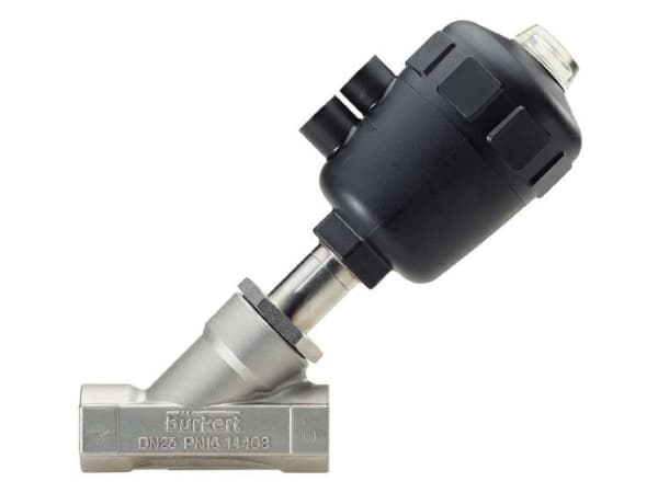 Bürkert Luftstyret ventil 1401 2000 Kabinetmateriale Rustfrit stål Forseglingsmateriale PTFE 1 stk