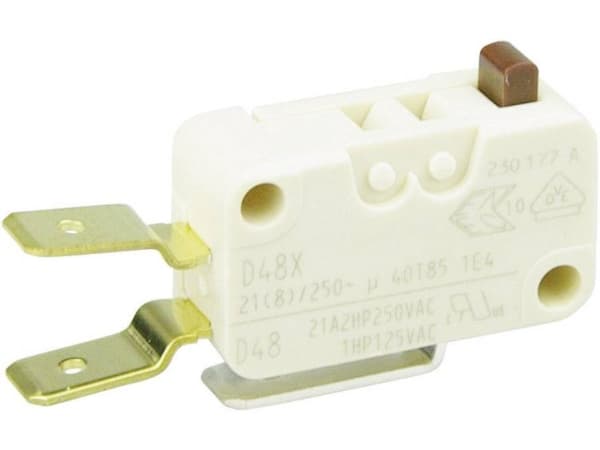 Zf Microswitch D489-V3aa 250 V/Ac 21 A 1x On/On Momentary 1 Pcs