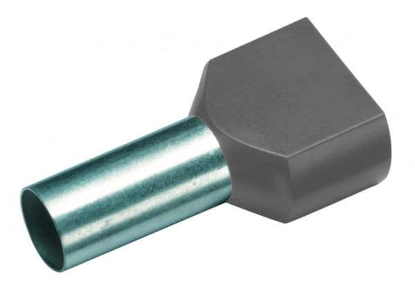 Cimco 182404, Päätyholkki, Peltipurkki, Suora, Harmaa, Metallinen, Kupari, 0,75 mm²