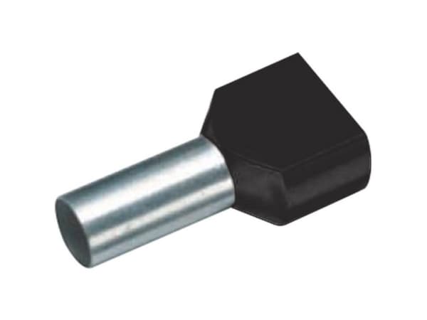 Cimco 18 2412 Dubbla kabelskor 1,50 mm² Delvis isolerade Svart 100 st