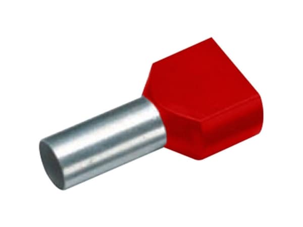Cimco 18 2440 Tvillingekabelsko 1.5 mm² Delvist isoleret Rød 100 stk