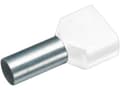 Pikkukuva 1 / 3: Cimco 18 2460 Kaksoiskaapelikengät 0,50 mm² Osittain eristetty Valkoinen 100 kpl