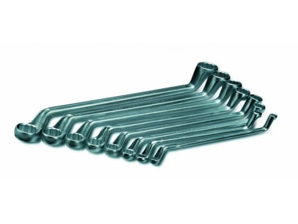 Cimco 112432, Krom-vanadium-stål, Krom, 6x7,8x9,10x11,12x13,14x15,16x17,18x19,20x22,21x23,24x27,25x28,30x32, 12 kpl