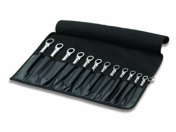 Cimco 112505, Krom-vanadium-stål, Sølv, 8,9,10,11,11,12,12,13,14,15,16,17,18,19 mm, 12 stk