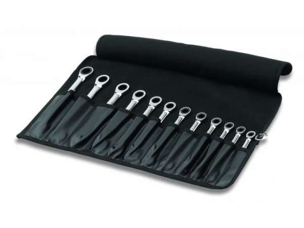 Cimco 112505, Krom-vanadium-stål, Sølv, 8,9,10,11,11,12,12,13,14,15,16,17,18,19 mm, 12 stk