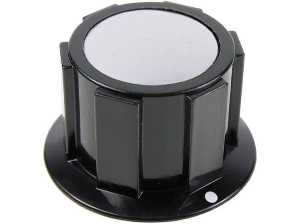Cliff Fc1622 Knob Black, Silver Ø Xh 25.4mm X 15.1mm 1 Pc