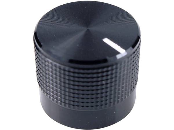 Cliff FC7225B Pyörivä nuppi, jossa merkkivalo Musta (Ø x K) 20 mm x 17 mm 1 kpl