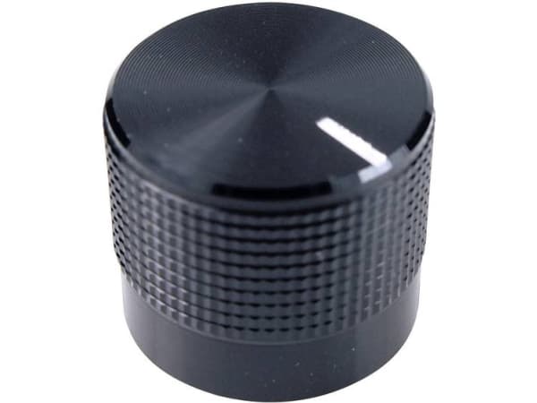 Cliff FC7225B Pyörivä nuppi, jossa merkkivalo Musta (Ø x K) 20 mm x 17 mm 1 kpl