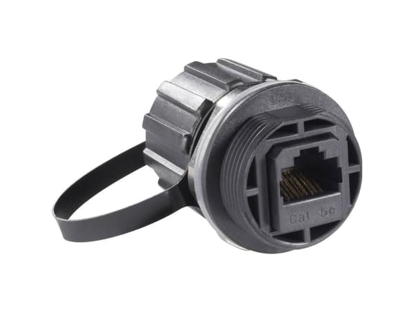 Conec 17-10020, RJ45, Metallisk, Cat5e, IP67, Nickel, Koppar