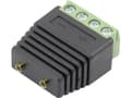 Miniatyrbilde 1 av 2: Conrad Components 93013c1128 Laboratorietilslutning Kobling, lige Stift-diameter: 2 mm Sort 1 stk