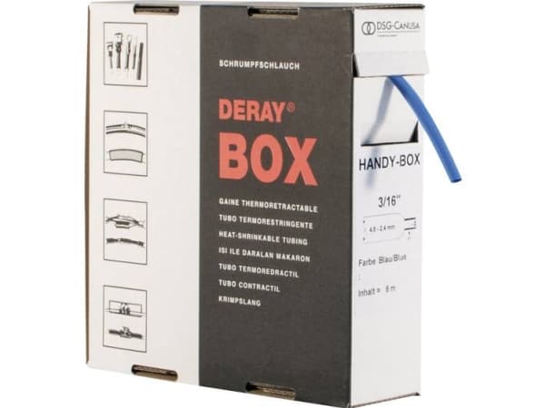DSG Canusa 8610095502 Krympeslange uden lim Blå 9.50 mm 4.80 mm Krympningshastighed:2:1 5 m