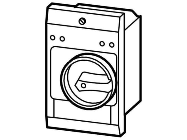 Eaton E-PKZ0-G Tomt hus Indbygning, med drejeafbryder (L x B x H) 80 x 85 x 129 mm Grå, Sort 1 stk